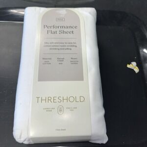 Threshold‎ Full Size 400 Thread Count Performance Flat Sheet - White